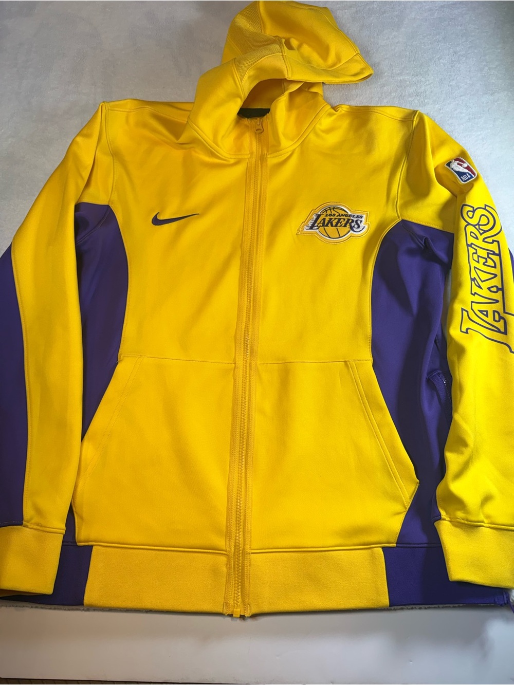 Nike Los Angeles Lakers Yellow & Purple Full-Zip Hoodie